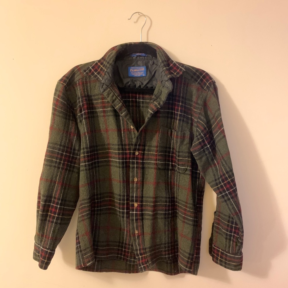 100% Virgin Wool Pendleton Button Down Shirt